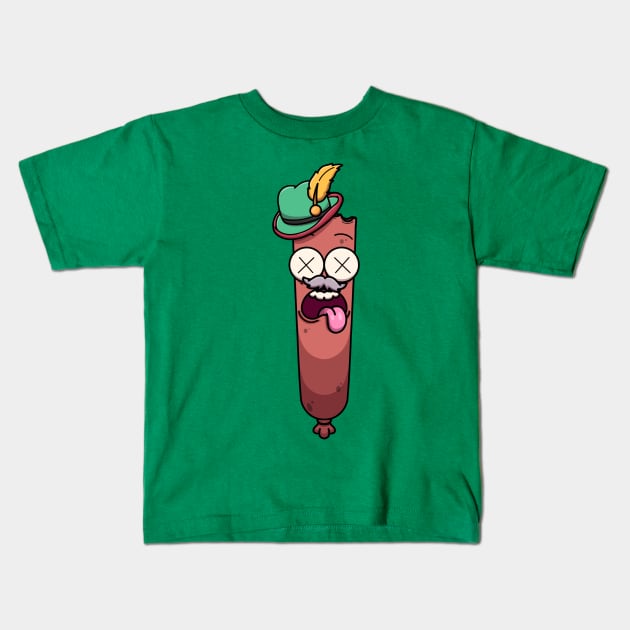 Eaten Oktoberfest Sausage Kids T-Shirt by TheMaskedTooner